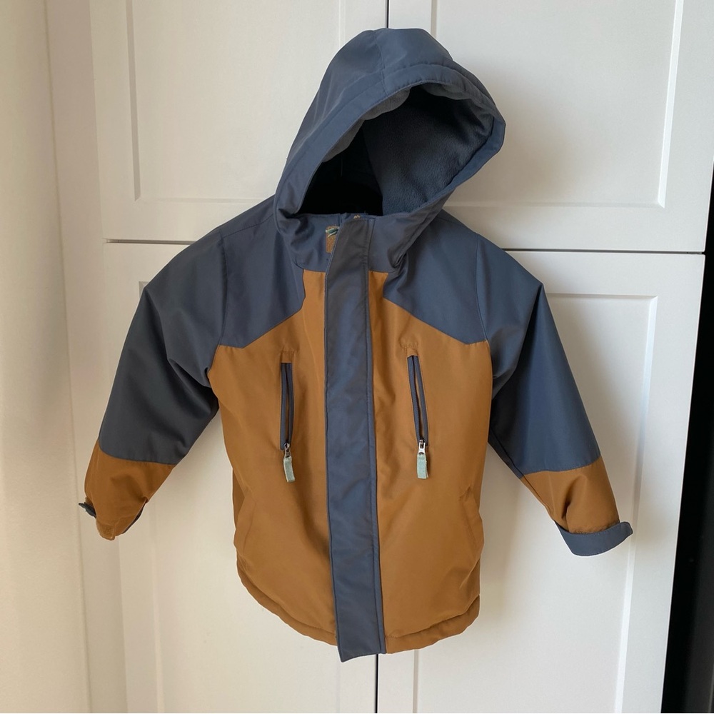 Swiss Tech boys snow jacket XS 4/5 hoodie winter thick puffer